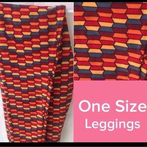 Brand New Lularoe OS Colorful Geometric Leggings